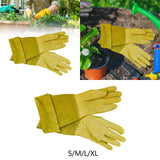 Maxbell Gardening Sleeves Protective Thorn Proof Washable Garden Thick Palm Gauntlet S