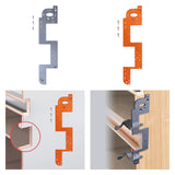 ARC Grooving Auxiliary Tool Wood Grooving Guide for Cabinet Kitchen Wardrobe Silver