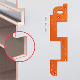 ARC Grooving Auxiliary Tool Wood Grooving Guide for Cabinet Kitchen Wardrobe Orange