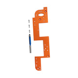 Handle Free Slotting Tool Portable Woodworking Tool for Cabinet Door Kitchen Orange