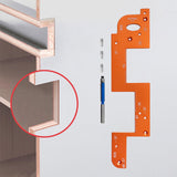 Handle Free Slotting Tool Portable Woodworking Tool for Cabinet Door Kitchen Orange