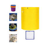 Maxbell Mesh Filtration Bag Versatile Household Practical Easy to Clean 5 Gallon Yellow 73 Microns