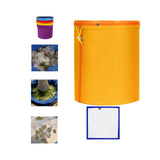 Maxbell Mesh Filtration Bag Versatile Household Practical Easy to Clean 5 Gallon Orange 120 Microns