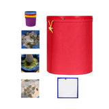 Maxbell Mesh Filtration Bag Versatile Household Practical Easy to Clean 5 Gallon Red 160 Microns