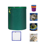 Maxbell Mesh Filtration Bag Versatile Household Practical Easy to Clean 5 Gallon Green 190 Microns