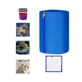 Maxbell Mesh Filtration Bag Versatile Household Practical Easy to Clean 5 Gallon Blue 220 Microns