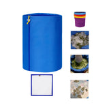 Maxbell Mesh Filtration Bag Versatile Household Practical Easy to Clean 5 Gallon Blue 220 Microns