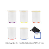 Maxbell 5x Mesh Filtration Bags Premium with Storage Pouch Practical Nylon Straining Bag
