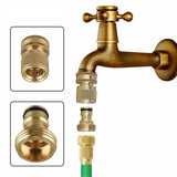 Maxbell 4x 3/4" Garden Hose Quick Connectors for Vehicle Cleaning Watering Equipment