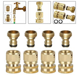 Maxbell 4x 3/4" Garden Hose Quick Connectors for Vehicle Cleaning Watering Equipment