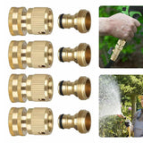 Maxbell 4x 3/4" Garden Hose Quick Connectors for Vehicle Cleaning Watering Equipment