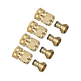 Maxbell 4x 3/4" Garden Hose Quick Connectors for Vehicle Cleaning Watering Equipment