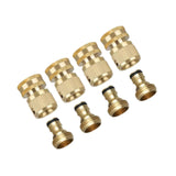 Maxbell 4x 3/4" Garden Hose Quick Connectors for Vehicle Cleaning Watering Equipment