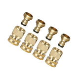 Maxbell 4x 3/4" Garden Hose Quick Connectors for Vehicle Cleaning Watering Equipment