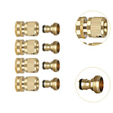 Maxbell 4x 3/4" Garden Hose Quick Connectors for Vehicle Cleaning Watering Equipment