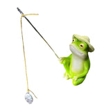 Maxbell Animal Fishing Figurine Ideal Gift Decorative Sculpture for Home Family Yard 5cmx4.5cmx8cm