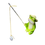 Maxbell Animal Fishing Figurine Ideal Gift Decorative Sculpture for Home Family Yard 5cmx4.5cmx8cm