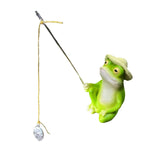 Maxbell Animal Fishing Figurine Ideal Gift Decorative Sculpture for Home Family Yard 5cmx4.5cmx8cm