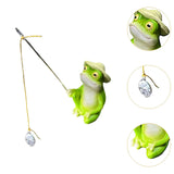 Maxbell Animal Fishing Figurine Ideal Gift Decorative Sculpture for Home Family Yard 5cmx4.5cmx8cm
