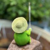 Maxbell Animal Fishing Figurine Ideal Gift Decorative Sculpture for Home Family Yard 5cmx4.5cmx8cm