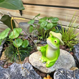 Maxbell Animal Fishing Figurine Ideal Gift Decorative Sculpture for Home Family Yard 5cmx4.5cmx8cm