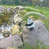Maxbell Animal Fishing Figurine Ideal Gift Decorative Sculpture for Home Family Yard 7.5cmx7.5cmx8.5cm