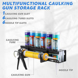 Maxbell Caulk Mastic Sealant Tube Storage Rack for Wall Car Care Products Tool Shed'