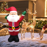 Maxbell Christmas Inflatable Santa Claus Yard Decoration for Lawn Backyard Courtyard