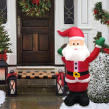 Maxbell Christmas Inflatable Santa Claus Yard Decoration for Lawn Backyard Courtyard