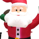 Maxbell Christmas Inflatable Santa Claus Yard Decoration for Lawn Backyard Courtyard