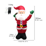 Maxbell Christmas Inflatable Santa Claus Yard Decoration for Lawn Backyard Courtyard