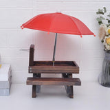 Maxbell Squirrel Feeder Table Picnic Table Feeder for Yard Outdoor Garden Decoration Deep Brown