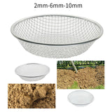 Maxbell Soil Sieve Multipurpose Rock Sifter for Filtration Soil Weeds Debris Removal Small Hole 0.2cm