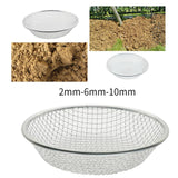 Maxbell Soil Sieve Multipurpose Rock Sifter for Filtration Soil Weeds Debris Removal Small Hole 0.2cm