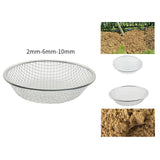 Maxbell Soil Sieve Multipurpose Rock Sifter for Filtration Soil Weeds Debris Removal Small Hole 0.2cm