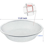 Maxbell Soil Sieve Multipurpose Rock Sifter for Filtration Soil Weeds Debris Removal Small Hole 0.2cm
