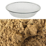 Maxbell Soil Sieve Multipurpose Rock Sifter for Filtration Soil Weeds Debris Removal Small Hole 1cm