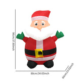 Maxbell Christmas Inflatable Decoration with Light Xmas Decor for Party Holiday Lawn 88x60x96 cm Santa Claus