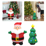 Maxbell Christmas Inflatable Decoration with Light Xmas Decor for Party Holiday Lawn 88x60x96 cm Santa Claus