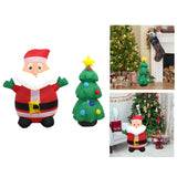 Maxbell Christmas Inflatable Decoration with Light Xmas Decor for Party Holiday Lawn 88x60x96 cm Santa Claus