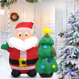 Maxbell Christmas Inflatable Decoration with Light Xmas Decor for Party Holiday Lawn 88x60x96 cm Santa Claus