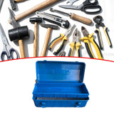 Maxbell Tool Box Anti Impact Portable Storage Organizer for Cameras Garage Traveling Blue