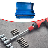 Maxbell Tool Box Anti Impact Portable Storage Organizer for Cameras Garage Traveling Blue