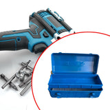 Maxbell Tool Box Anti Impact Portable Storage Organizer for Cameras Garage Traveling Blue