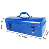 Maxbell Tool Box Anti Impact Portable Storage Organizer for Cameras Garage Traveling Blue