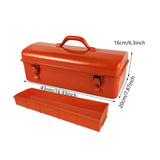 Maxbell Tool Box Anti Impact Portable Storage Organizer for Cameras Garage Traveling Orange