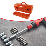 Maxbell Tool Box Anti Impact Portable Storage Organizer for Cameras Garage Traveling Orange