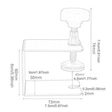 Maxbell 2x Drawer Fixing Clips Universal Easy to Use Steel Drawer Installation Clamp Silver