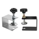 Maxbell 2x Drawer Fixing Clips Universal Easy to Use Steel Drawer Installation Clamp Silver