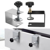 Maxbell 2x Drawer Fixing Clips Universal Easy to Use Steel Drawer Installation Clamp Silver